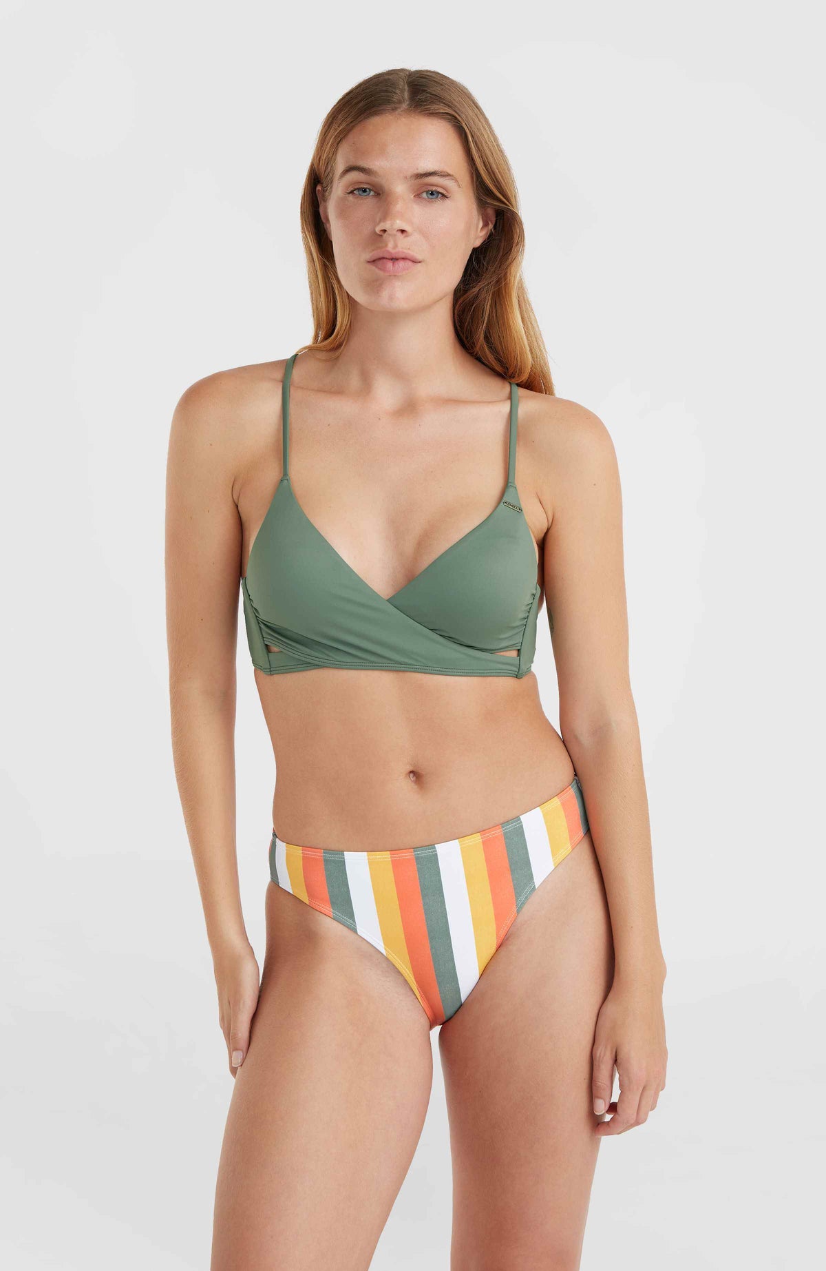 Rita bikinibroekje | Orange Multistripe