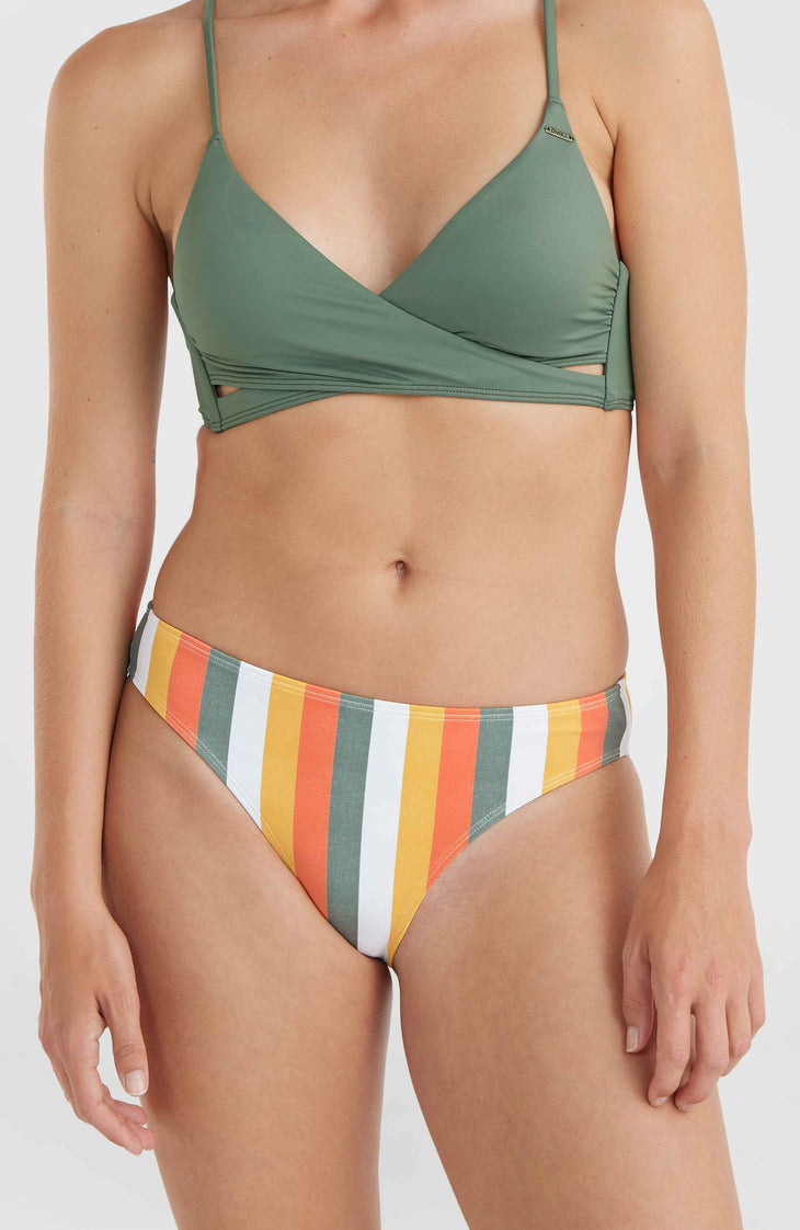 Rita bikinibroekje | Orange Multistripe