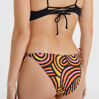 Bondey bikinibroekje | Orange Rainbow Stripe