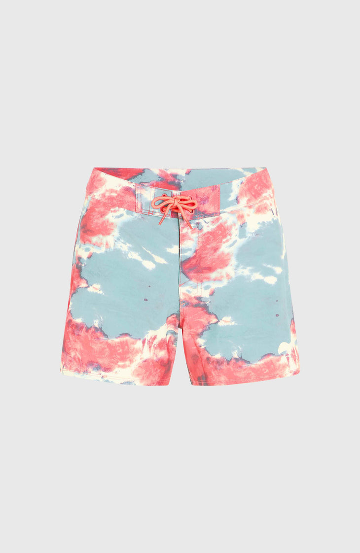 Women of the Wave 14\" boardshort | Pink Ice Cube Tie Dye