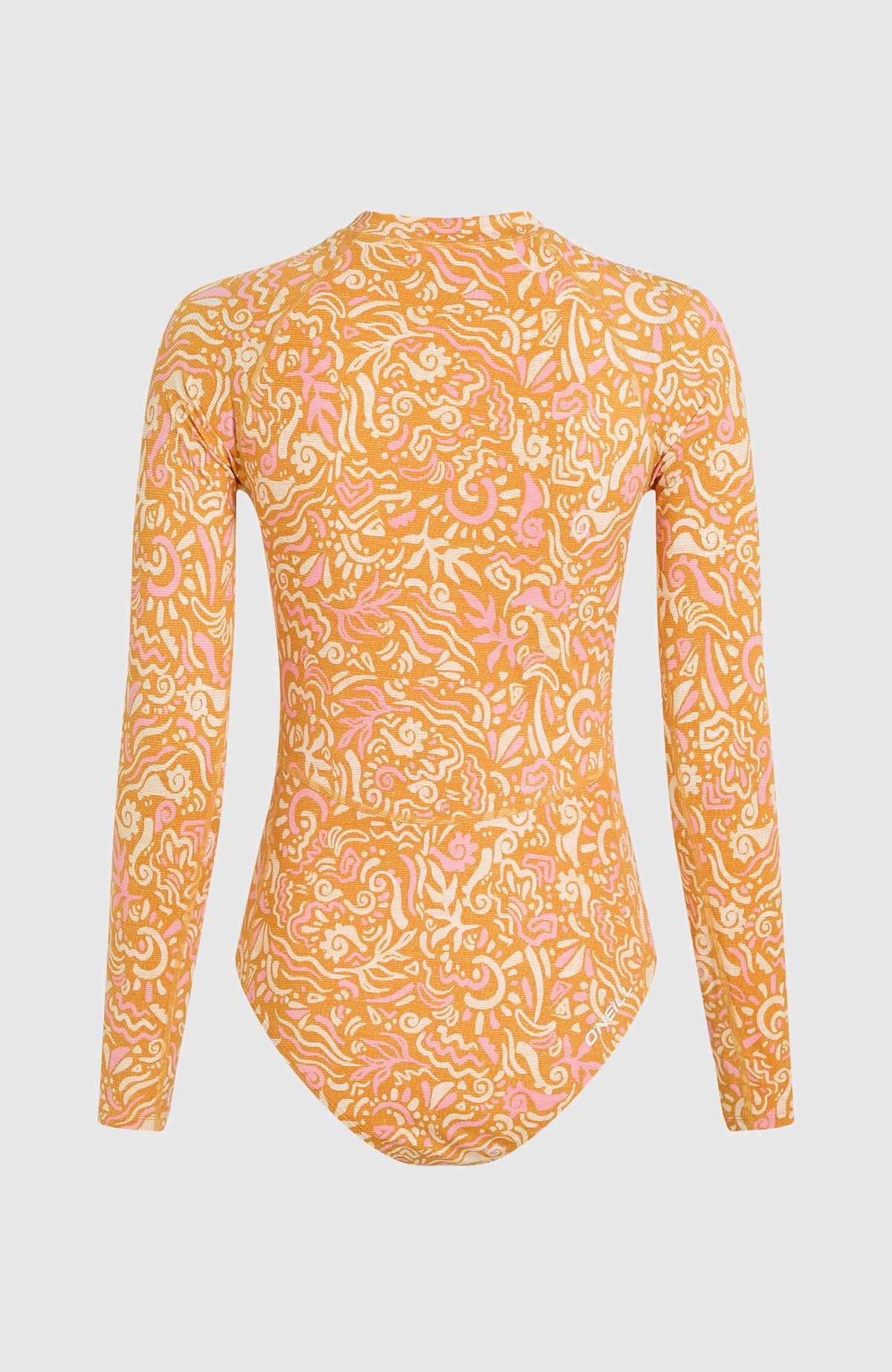 Women of the Wave surfbadpak met lange mouwen | Orange Abstract Wave