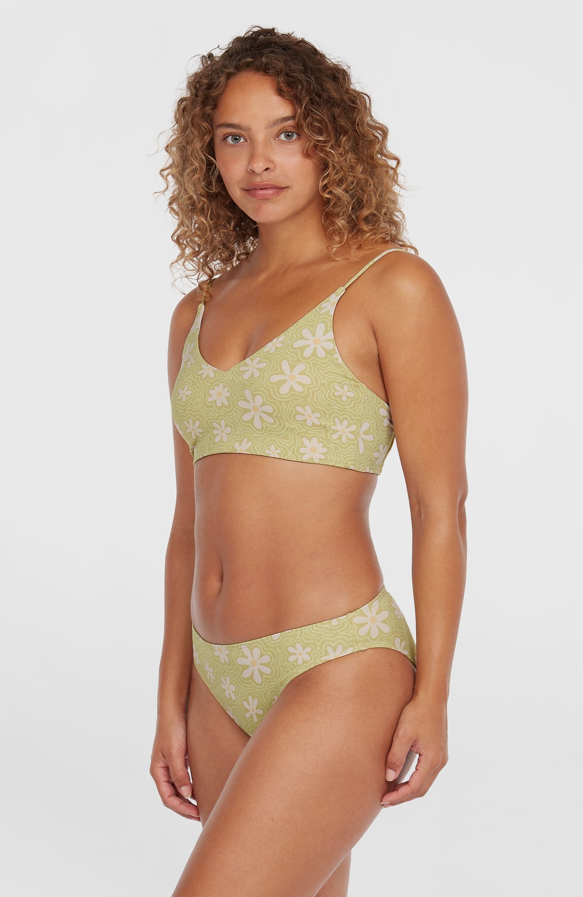 Beach Vintage Midles Rita bikiniset | Green Daisyline