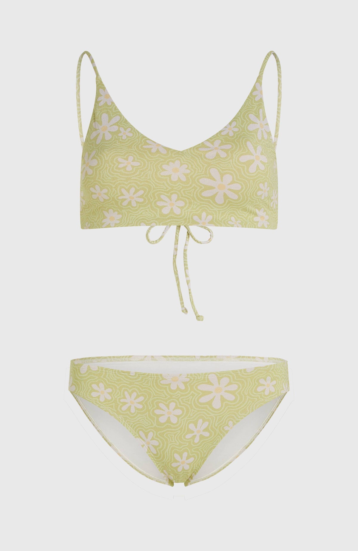 Beach Vintage Midles Rita bikiniset | Green Daisyline