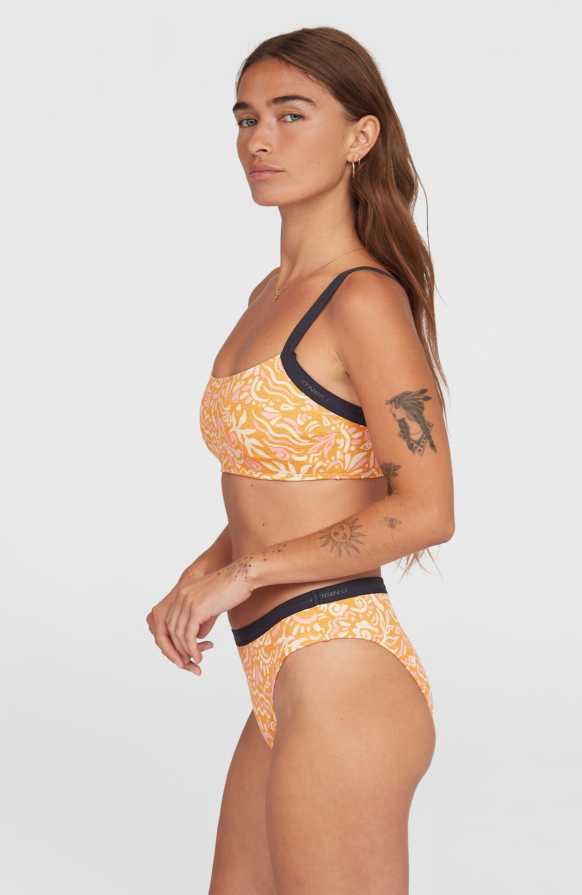 Sport bikiniset | Orange Abstract Wave