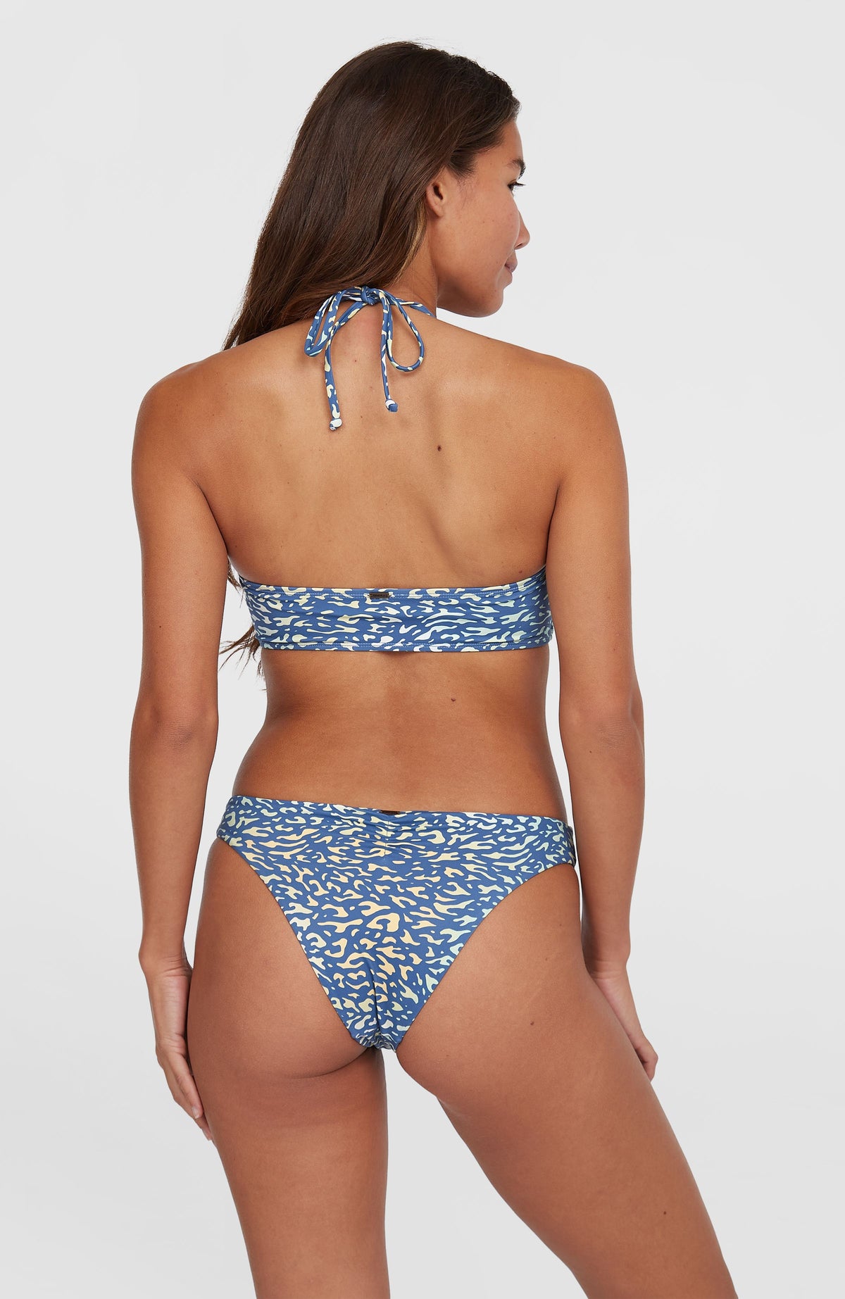 Knot Bandeau Matira bikiniset | Yellow Animal Blur
