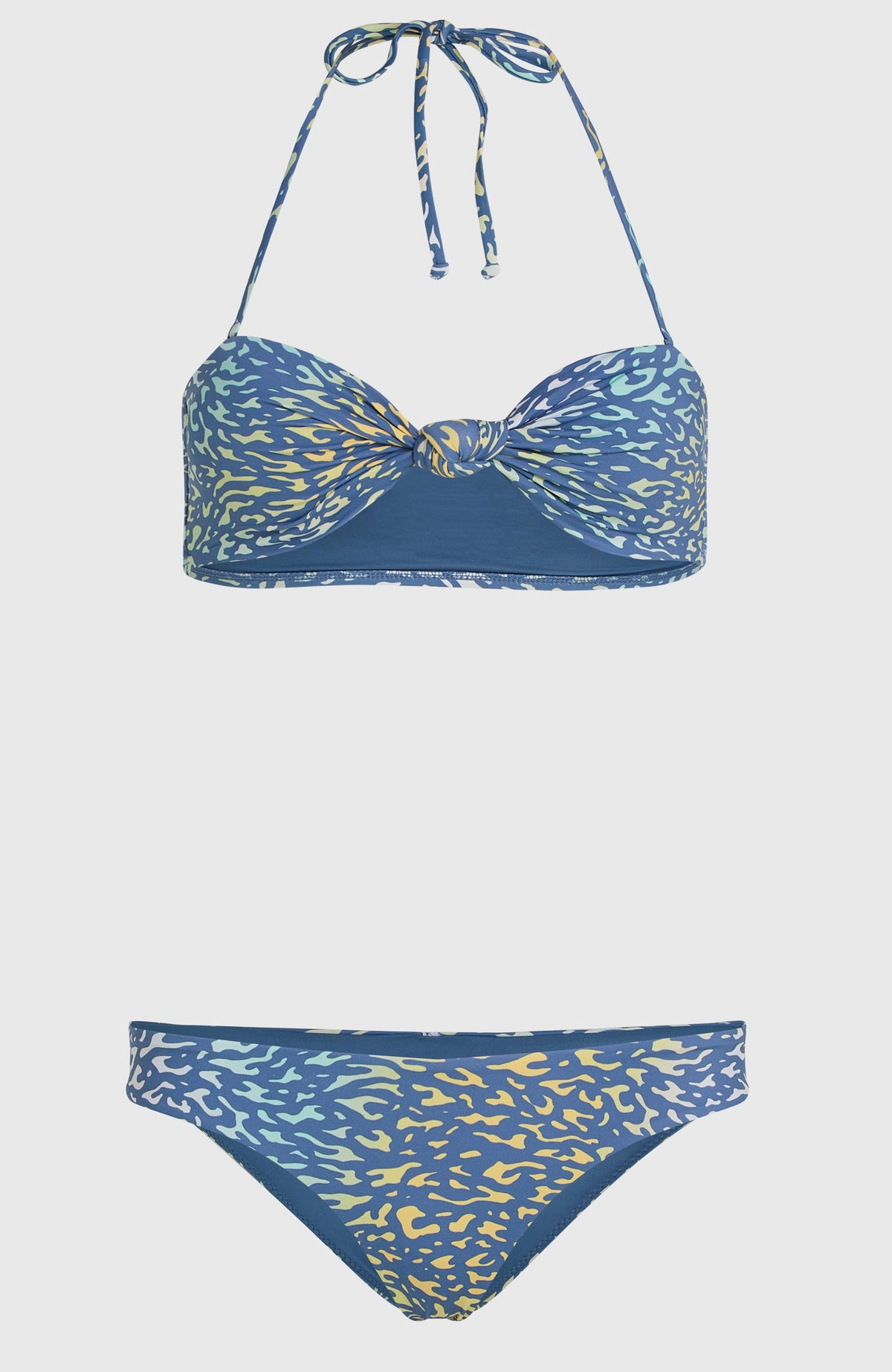 Knot Bandeau Matira bikiniset | Yellow Animal Blur