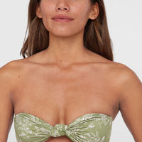 Knot Bandeau Matira bikiniset | Green Textured Jungle