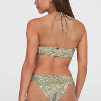 Knot Bandeau Matira bikiniset | Green Textured Jungle