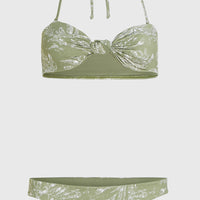 Knot Bandeau Matira bikiniset | Green Textured Jungle