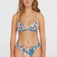 Seaside Tri bikinitop | Blue Painted Tropics