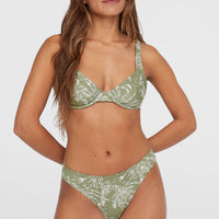 Rita bikinibroekje | Green Textured Jungle