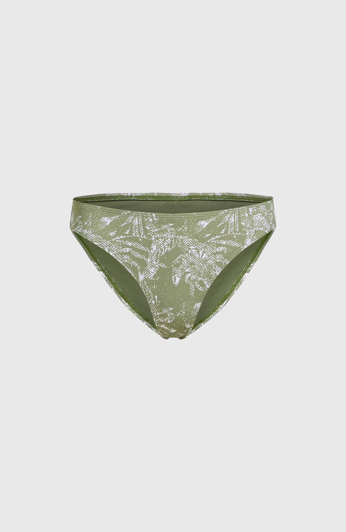 Rita bikinibroekje | Green Textured Jungle