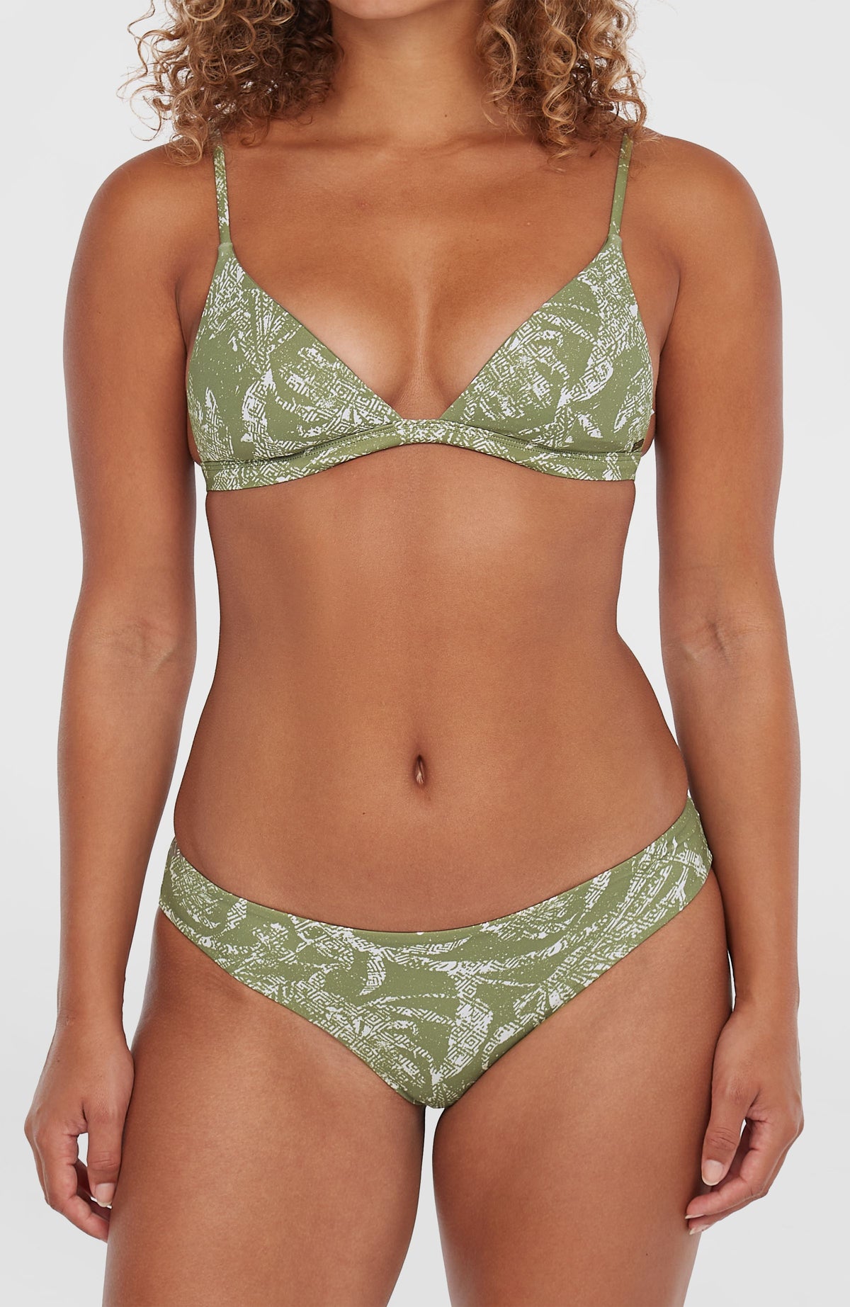 Maoi bikinibroekje | Green Textured Jungle