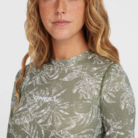 Essentials uv shirt met korte mouwen | Green Textured Jungle