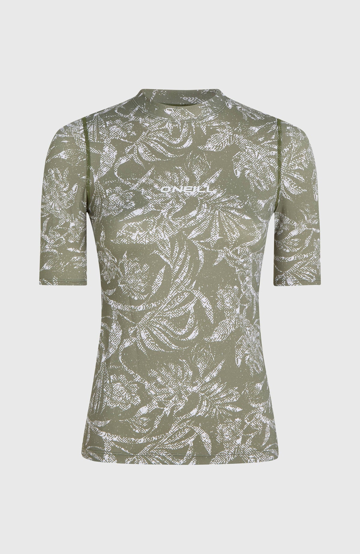 Essentials uv shirt met korte mouwen | Green Textured Jungle