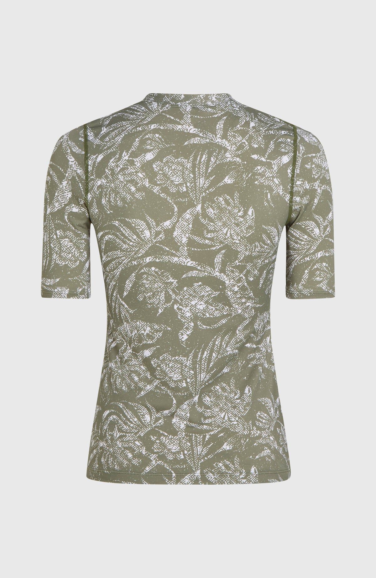 Essentials uv shirt met korte mouwen | Green Textured Jungle