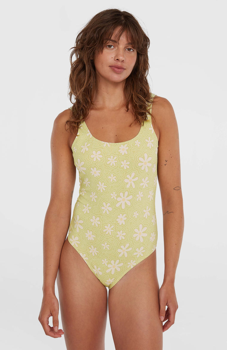 Beach Vintage badpak | Green Daisyline
