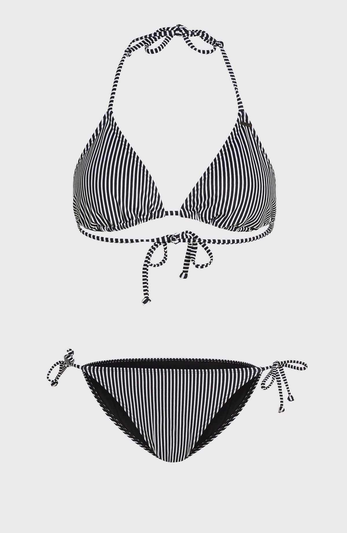 Essentials Capri Bondey bikiniset | Black Micro Stripe