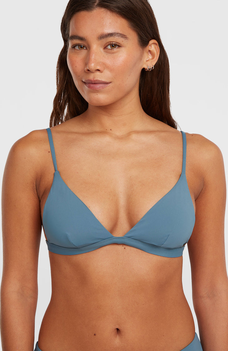 Seaside Tri bikinitop | Copen Blue