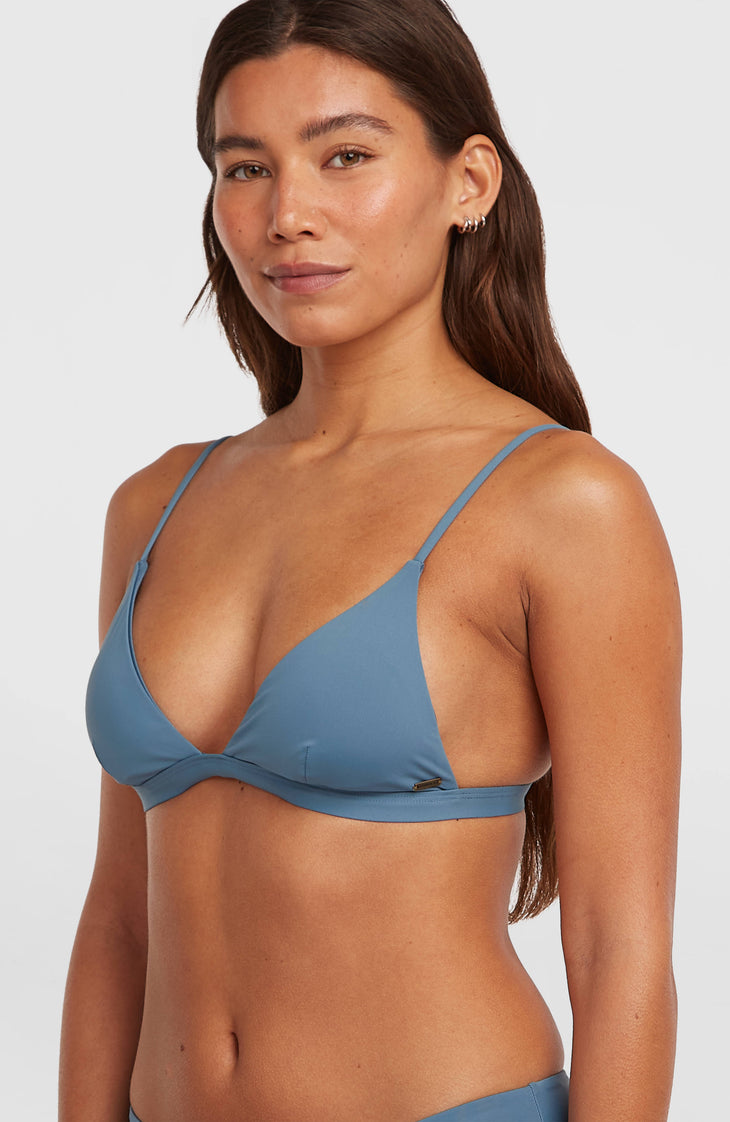 Seaside Tri bikinitop | Copen Blue