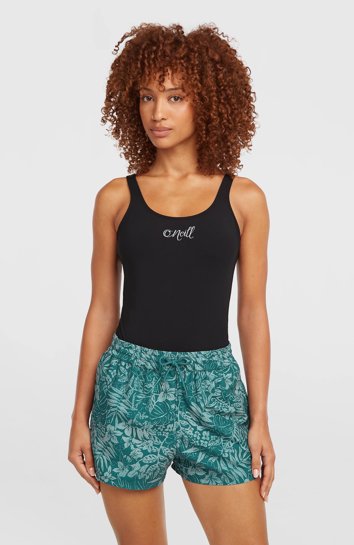 Essentials 12'' All-Over Print zwembroek | Green Island Sky