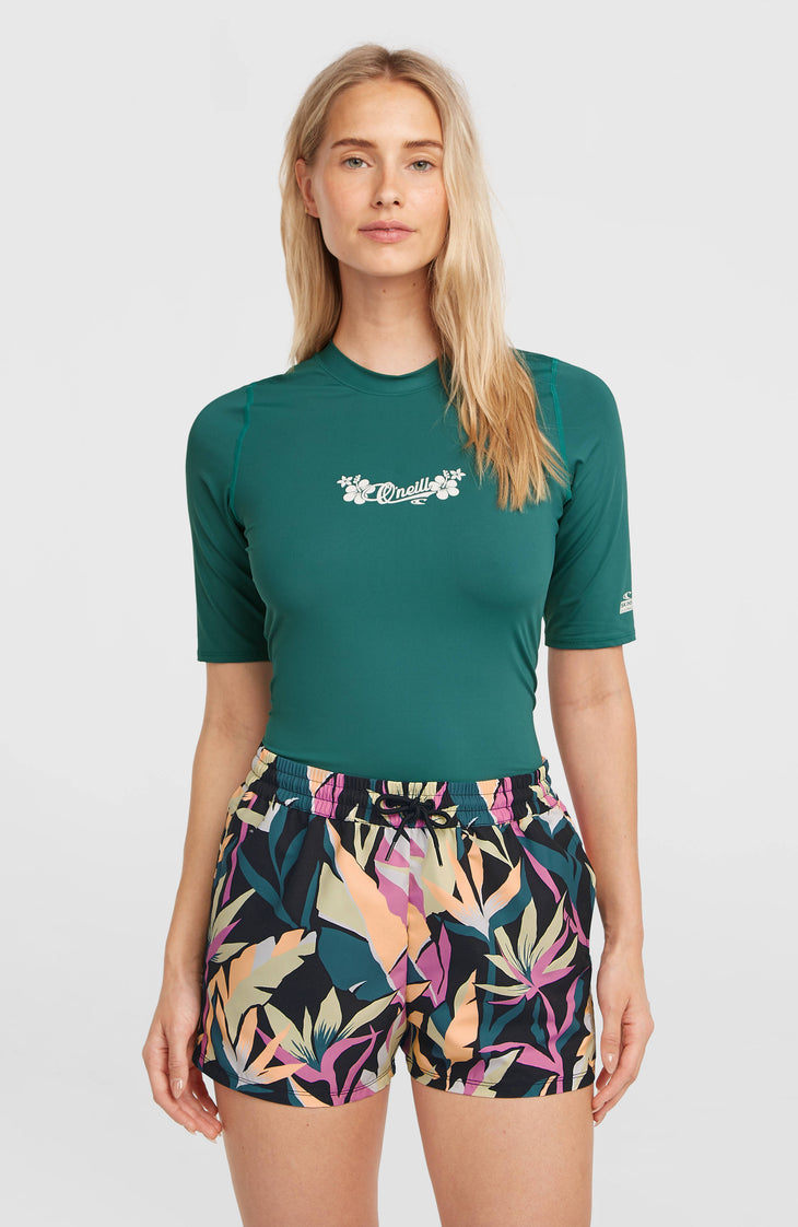 Essentials 12'' All-Over Print zwembroek | Black Wmns Tropicana