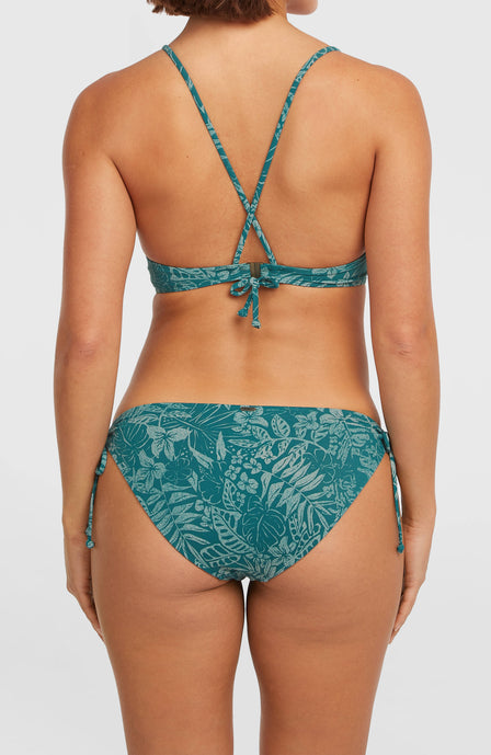 Rita Side-Tie bikinibroekje | Green Island Sky