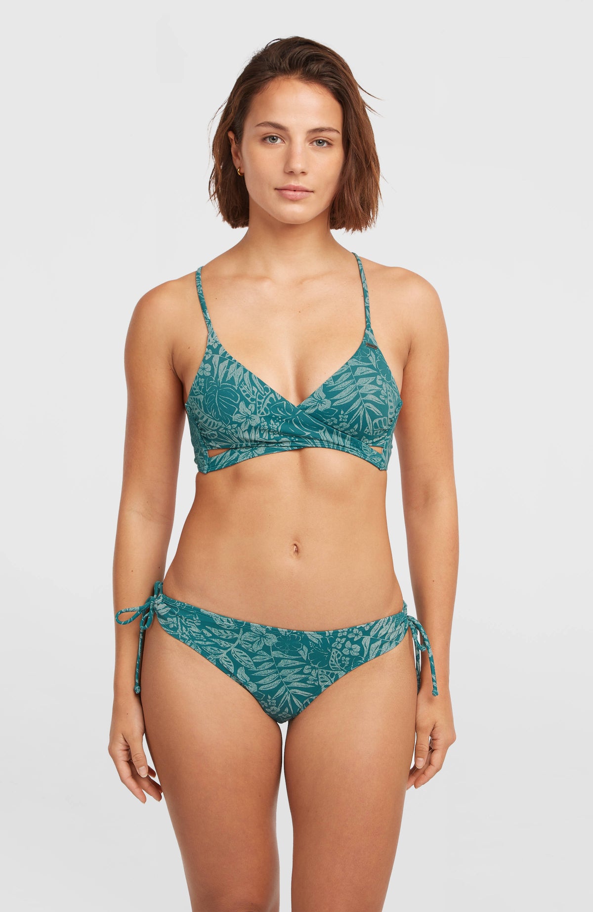 Rita Side-Tie bikinibroekje | Green Island Sky
