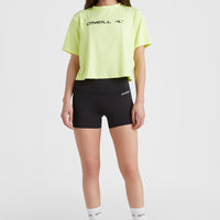 Rutile Cropped T-shirt | Sunny Lime