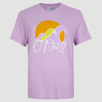 T-shirt Luano Graphic | Purple Rose