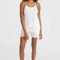 Essentials Ava tanktop met kant | Snow White