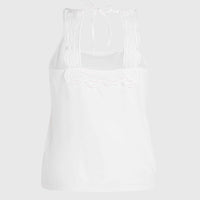 Essentials Ava tanktop met kant | Snow White