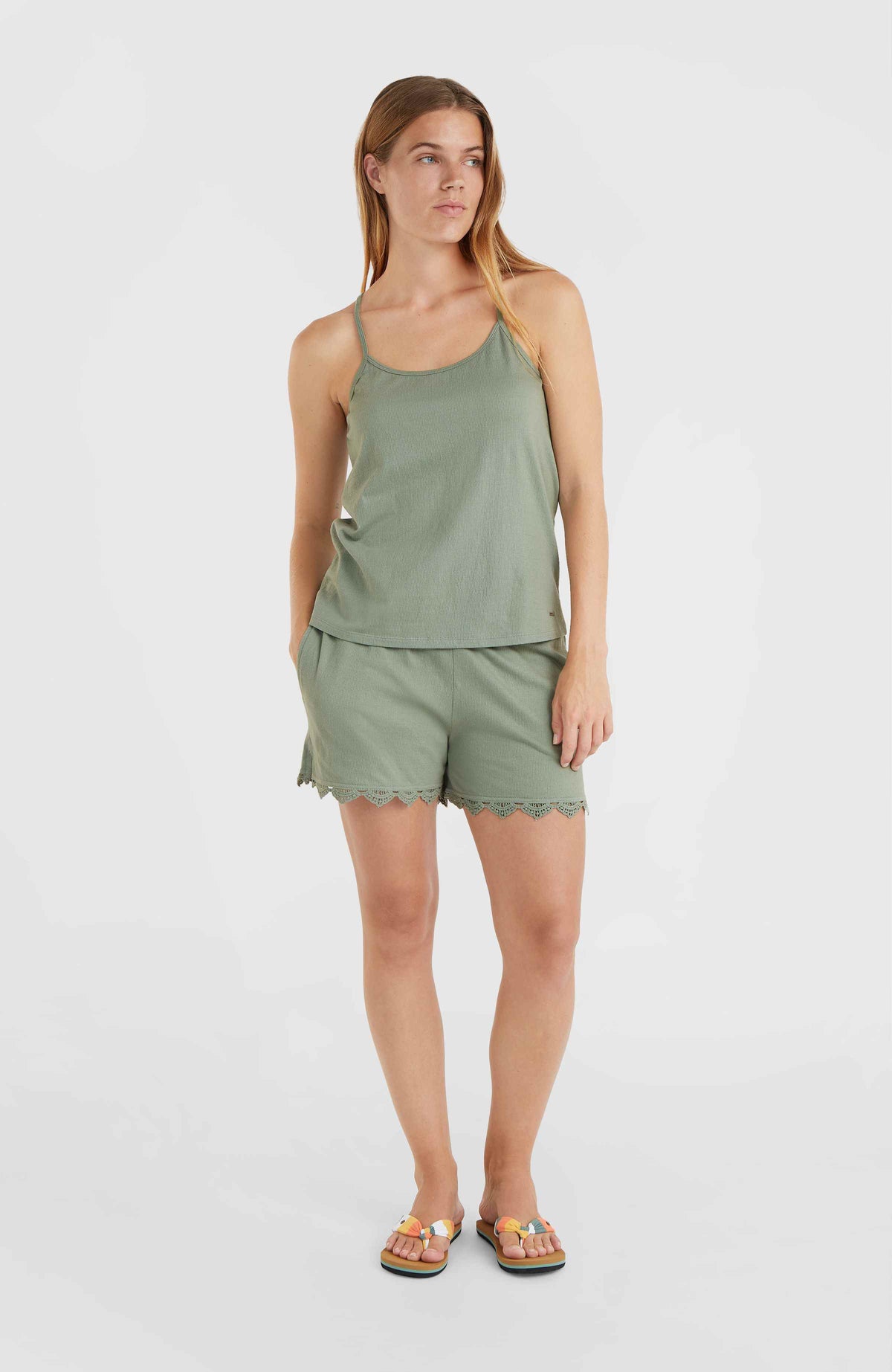 Essentials Ava tanktop met kant | Lily Pad