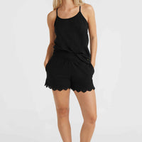 Essentials Ava tanktop met kant | Black Out