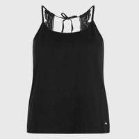 Essentials Ava tanktop met kant | Black Out