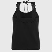 Essentials Ava tanktop met kant | Black Out