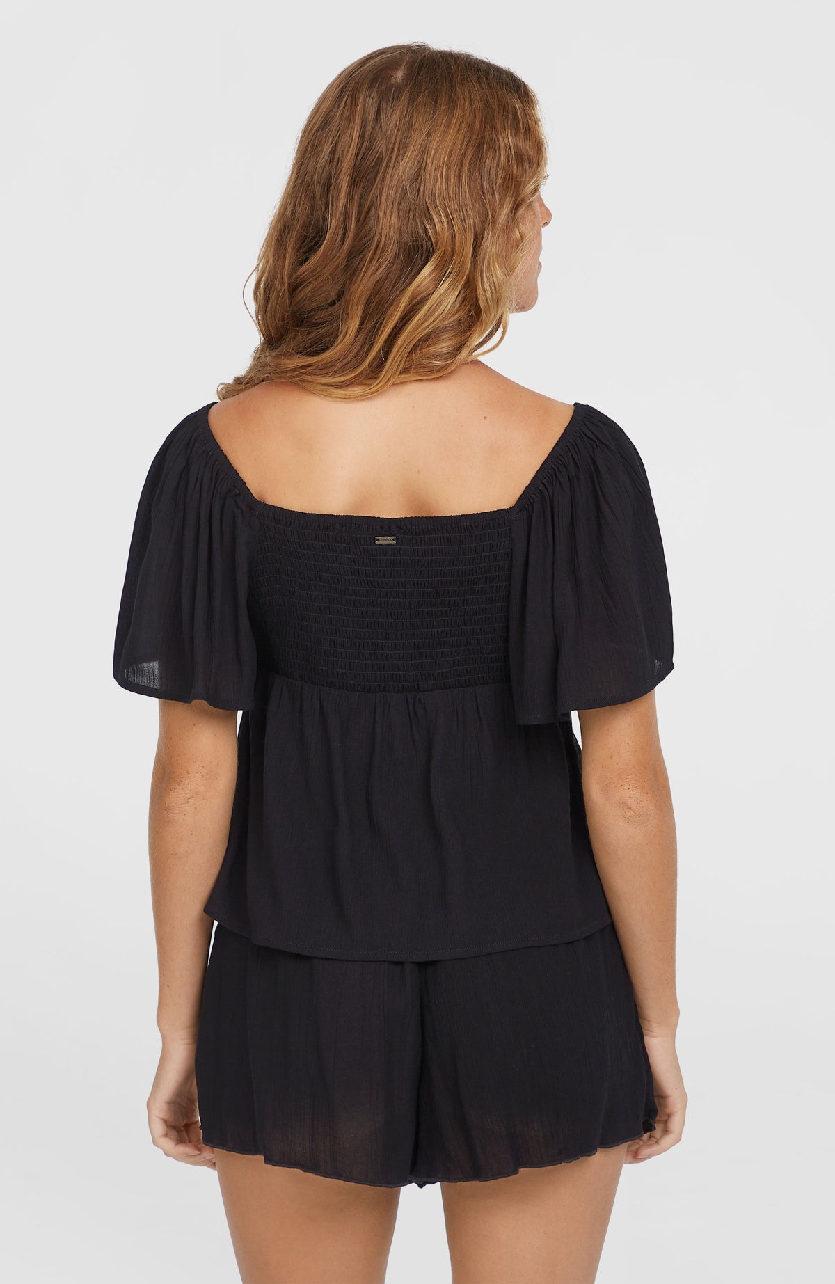 Huges geweven top | Black Out