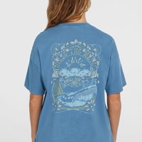 Beach Vintage T-shirt | Copen Blue