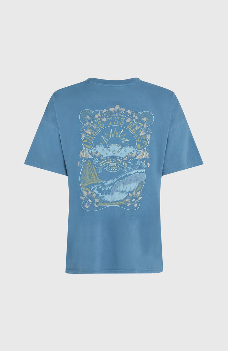 Beach Vintage T-shirt | Copen Blue