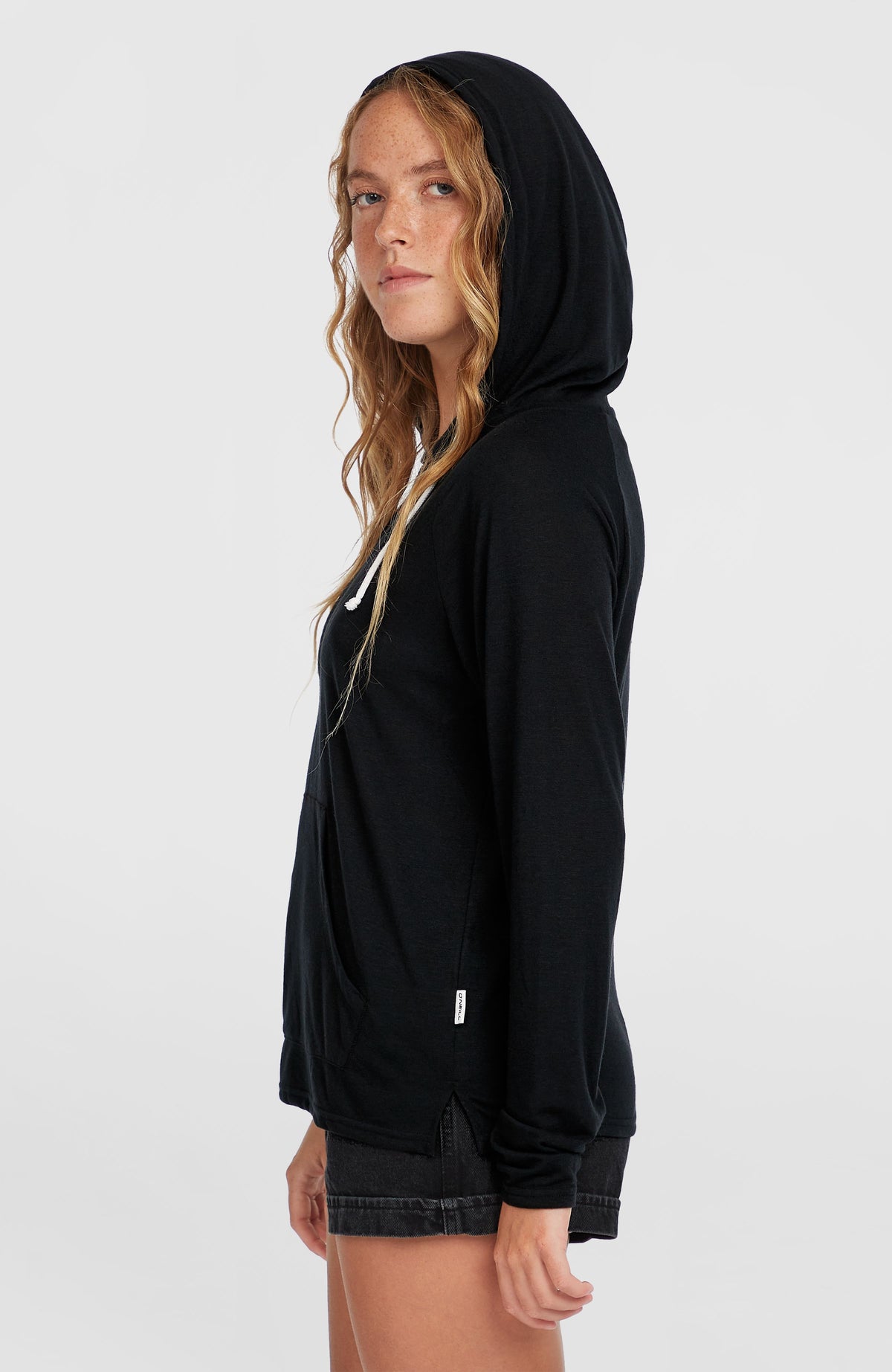 Essentials hoodie met lange mouwen | Black Out