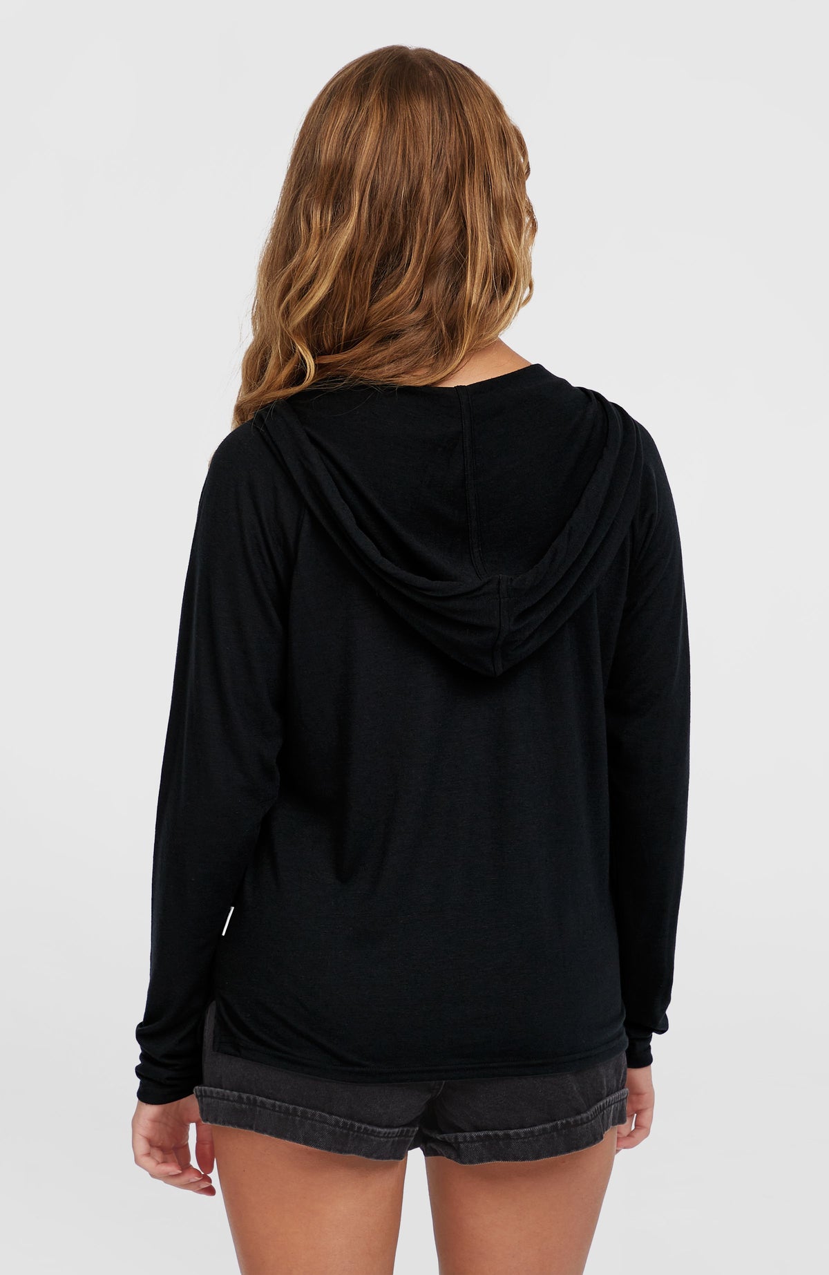 Essentials hoodie met lange mouwen | Black Out