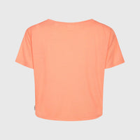 Essentials Script losvallend T-shirt | Coral Pink