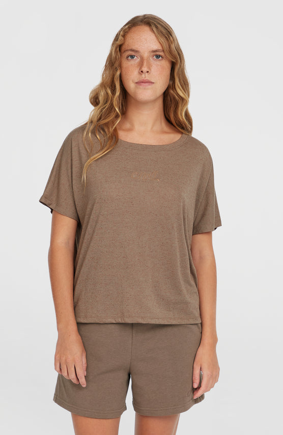 Essentials Script losvallend T-shirt | Pure Cashmere