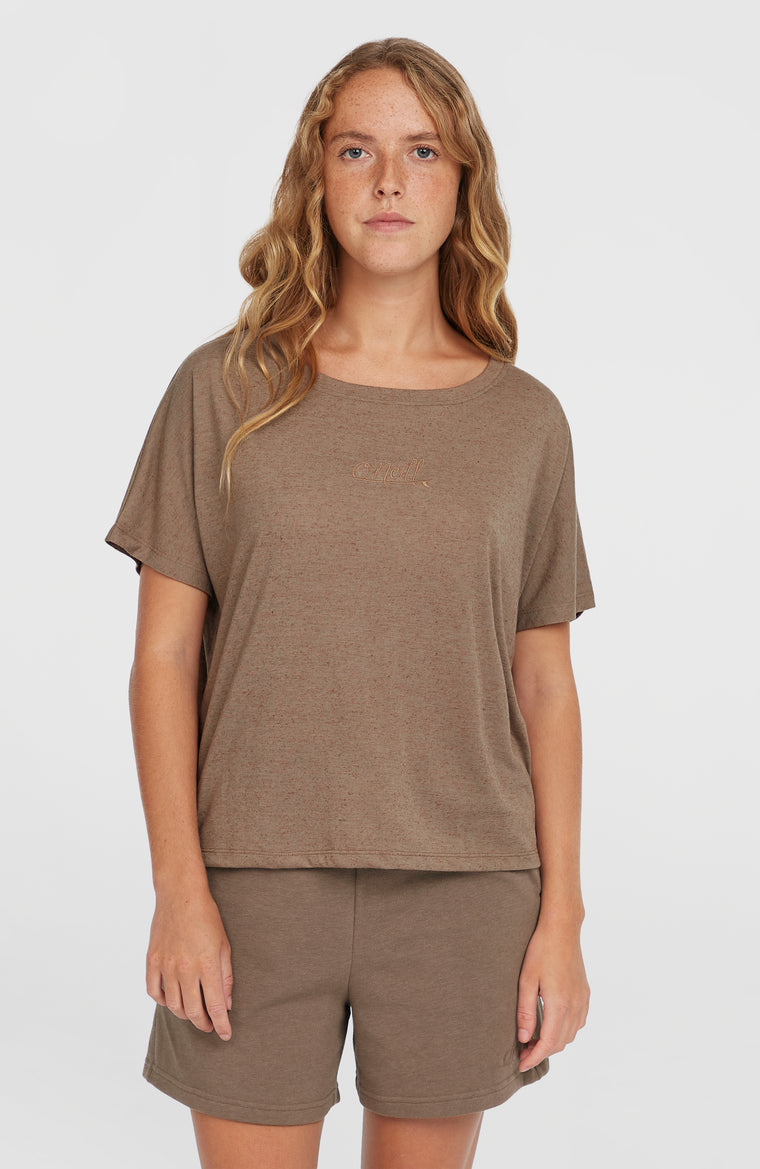 Essentials Script losvallend T-shirt | Pure Cashmere
