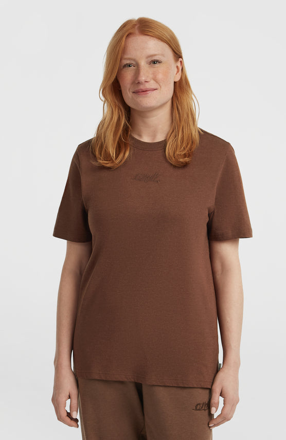 Essentials Script T-shirt | Hazel Spice