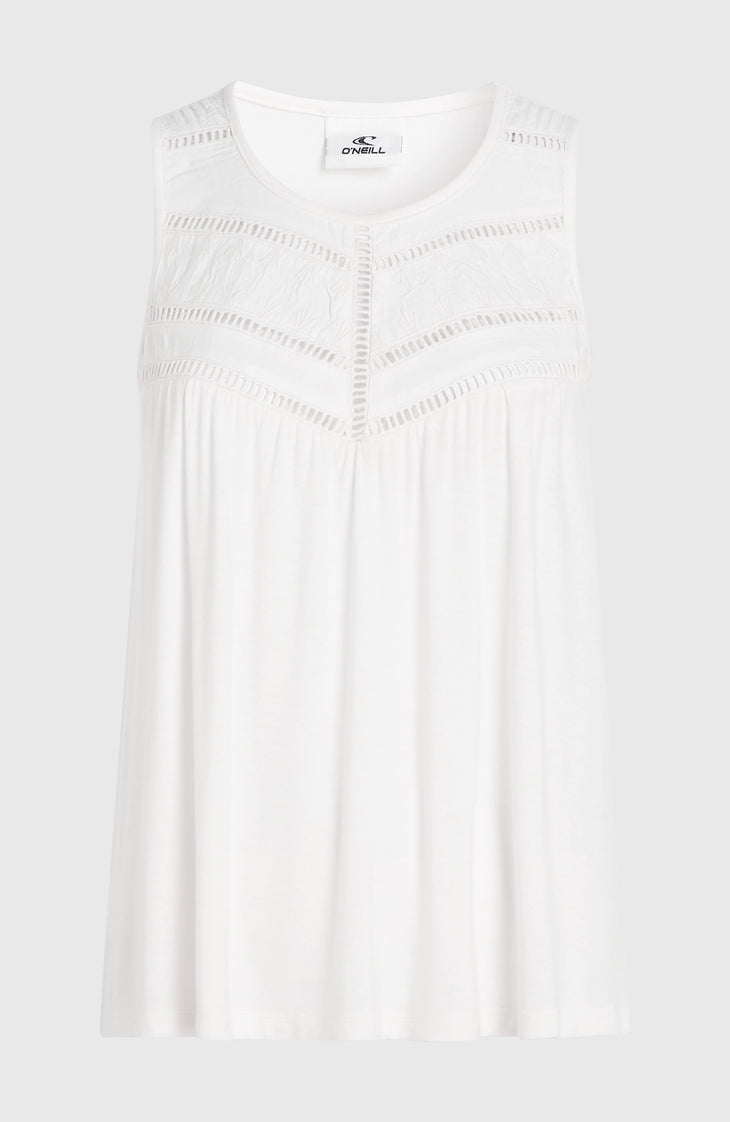 Essentials Tokeena tanktop met borduursel | Snow White
