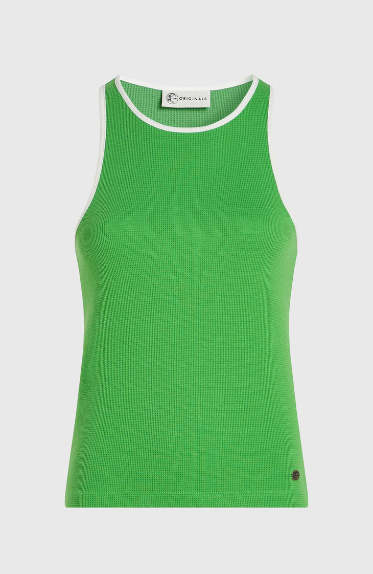 O'Riginals tanktop van gewafelde stof | Grass