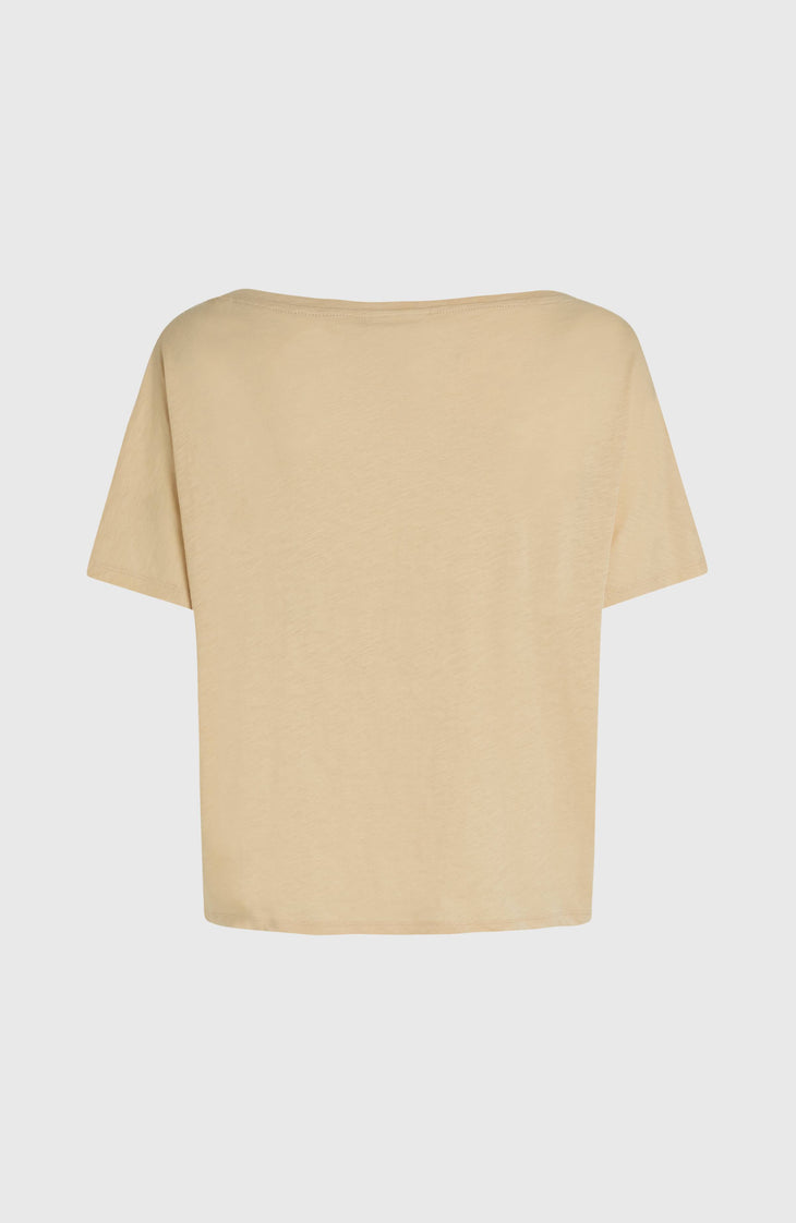 Essentials O'Neill Script Scoop Neck T-shirt | Cocoa Sand