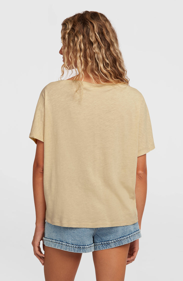 Essentials O'Neill Script Scoop Neck T-shirt | Cocoa Sand