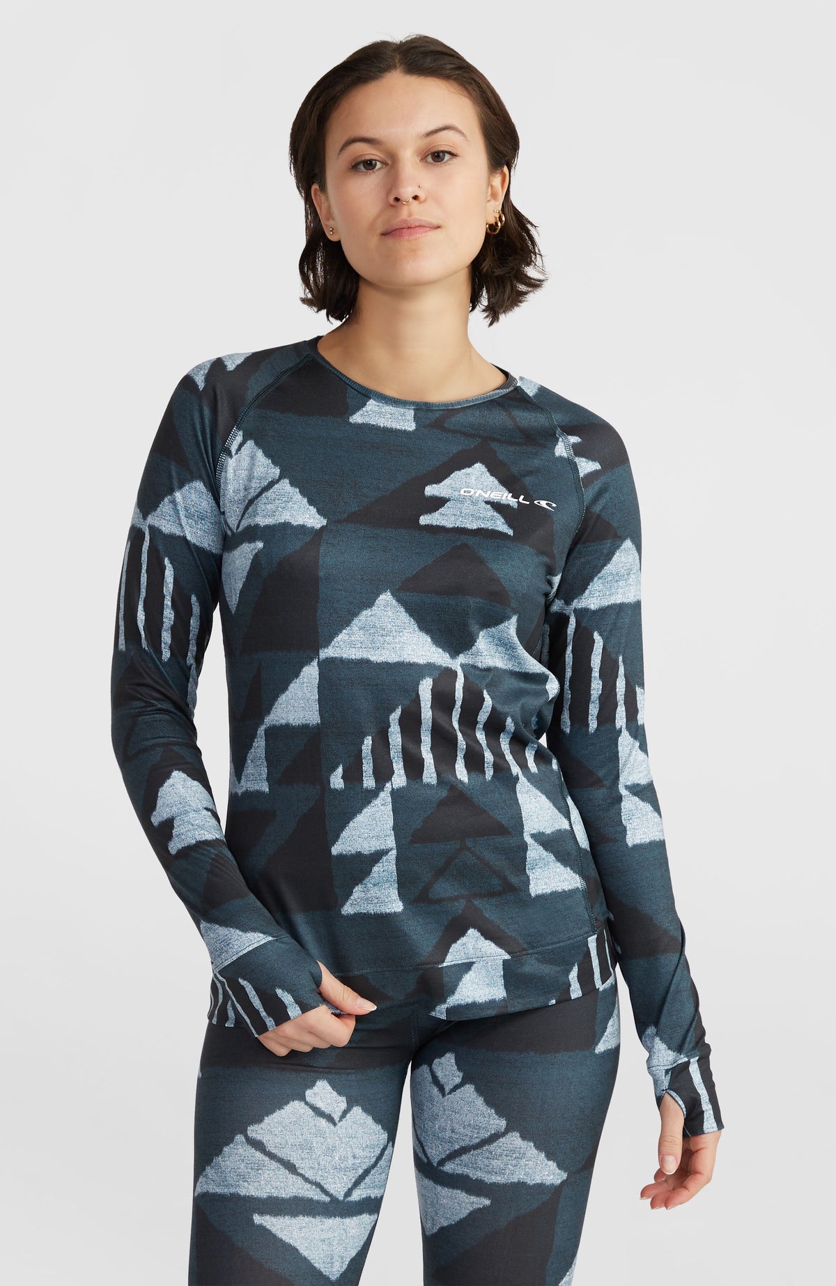 Thermoshirt | Blue Triangle Ikat